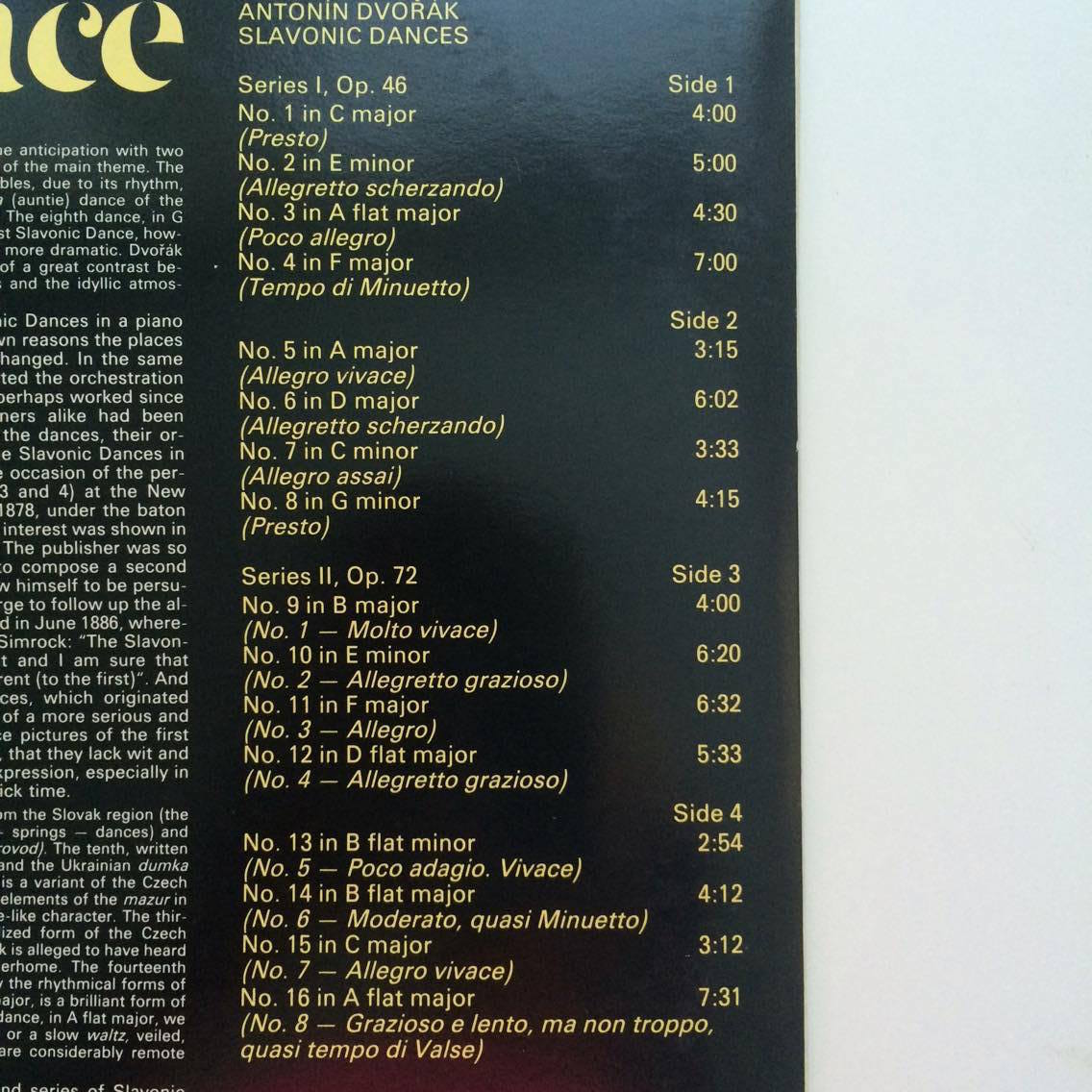 2 LP DVOŘÁK - SLOVANSKÉ TANCE