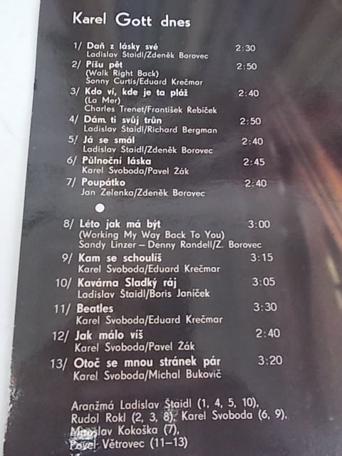 LP KAREL GOTT - DNES