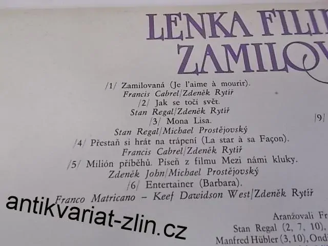 LP LENKA FILIPOVÁ - ZAMILOVANÁ