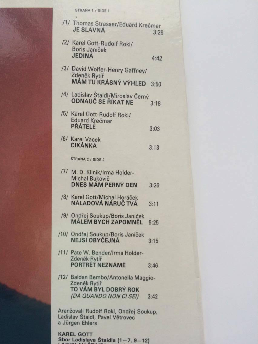 LP KAREL GOTT TO VÁM BYL DOBRÝ ROK