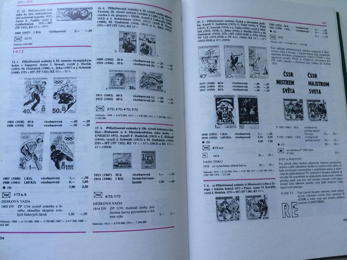KATALOG ČESKOSLOVENSKÝCH POŠTOVNÍCH ZNÁMEK 1918 - 1939