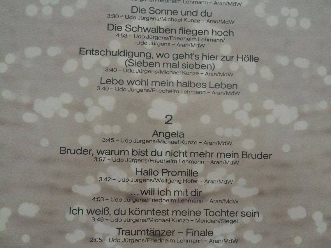 LP UDO JÜRGENS - TRAUMTÄNZER