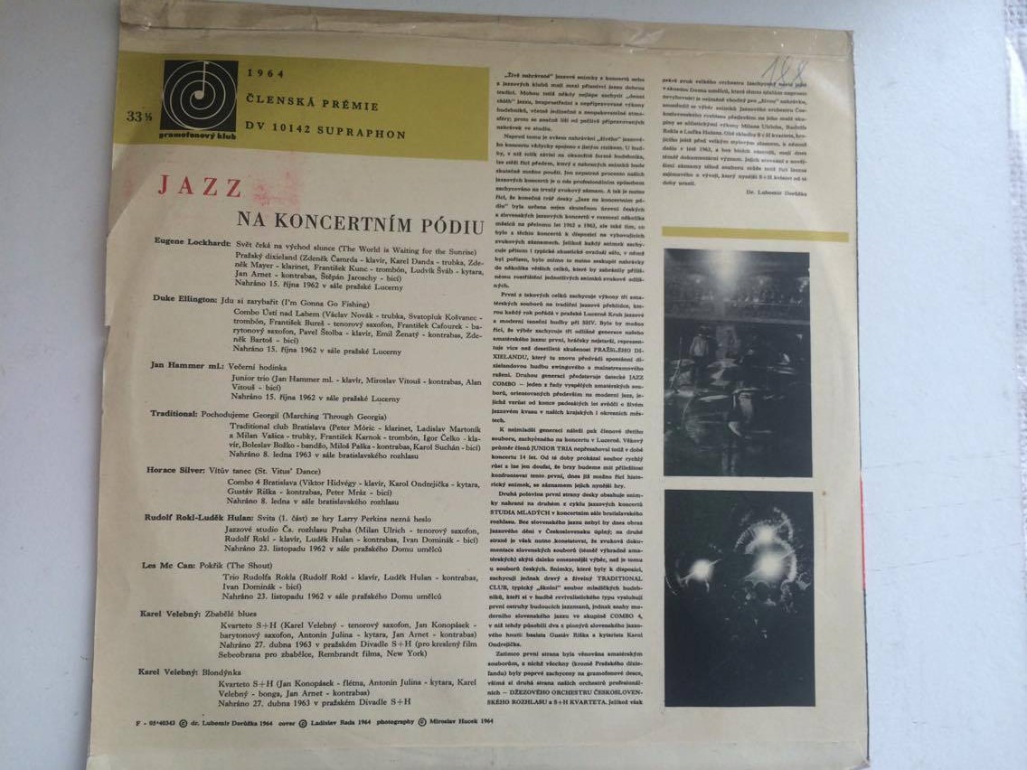 LP JAZZ NA KONCERTNÍM PÓDIU