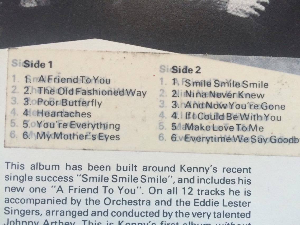 LP KENNY BALL : A FRIEND TO YOU