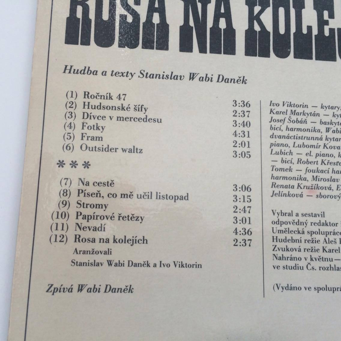 LP WABI DANĚK : ROSA NA KOLEJÍCH