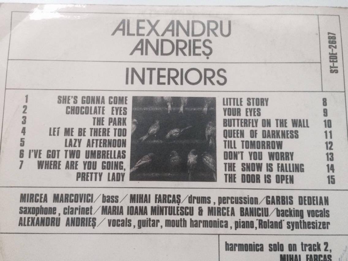 LP ALEXANDRU ANDRIES : INTERIOARE