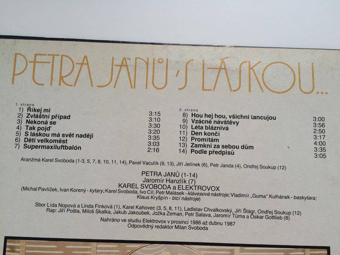 LP PETRA JANŮ : S LÁSKOU