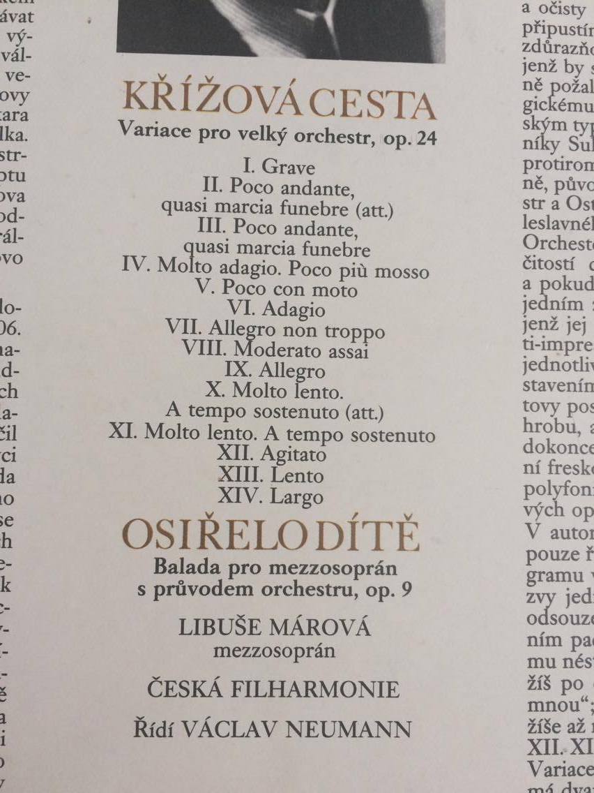 LP OTAKAR OSTRČIL : KŘÍŽOVÁ CESTA, OSIŘELO DÍTĚ