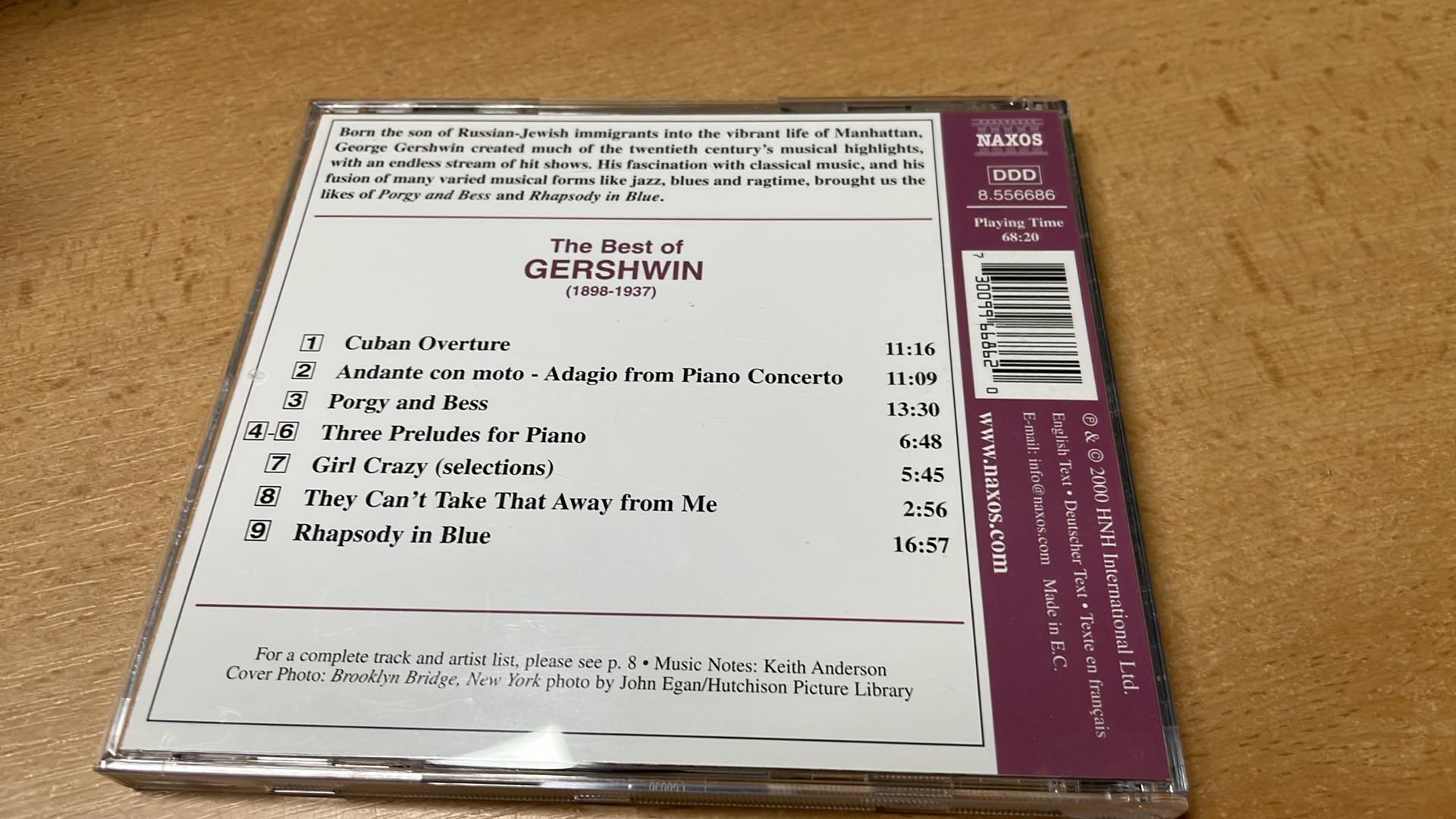 CD THE BEST OF GERSHWIN