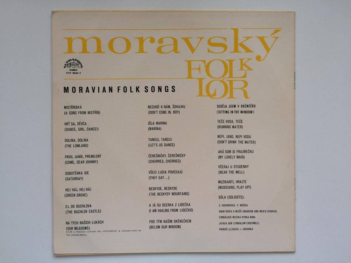 LP MORAVSKÝ FOLKLÓR