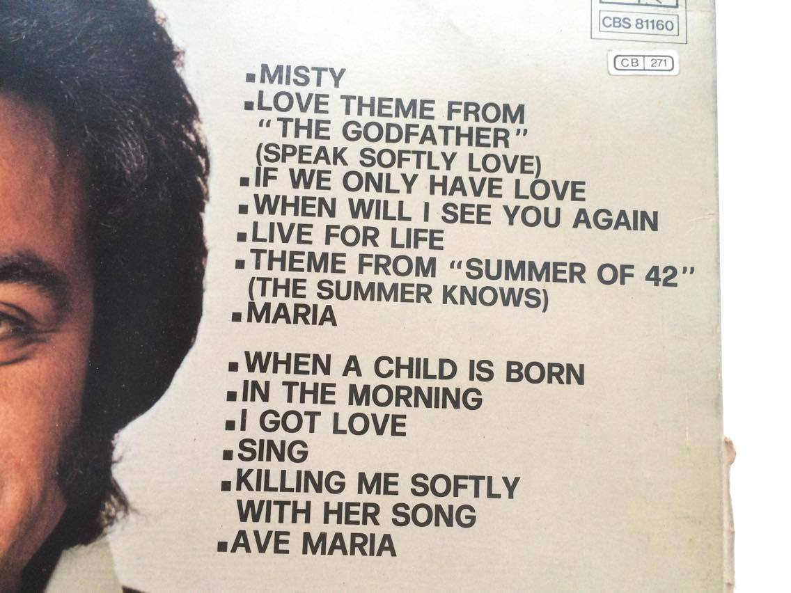 LP JOHNNY MATHIS Á PARIS