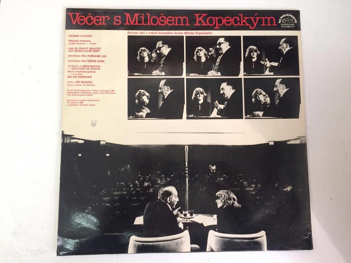 LP DESKA - VEČER S MILOŠEM KOPECKÝM