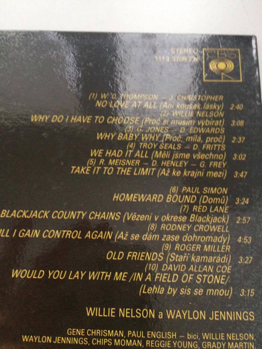 LP WILLIE NELSON WITH WAYLON JENNINGS : TAKE IT TO THE 