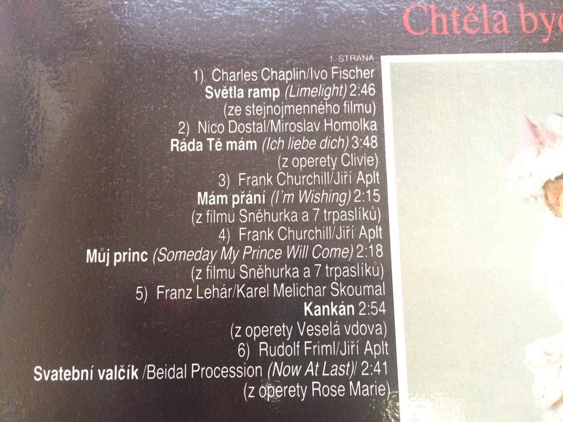 LP PAVLA BŘÍNKOVÁ : CHTĚLA BYCH TANČIT JEN