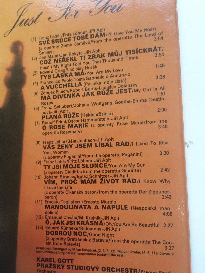 LP KAREL GOTT : KONCERT PRO TEBE 