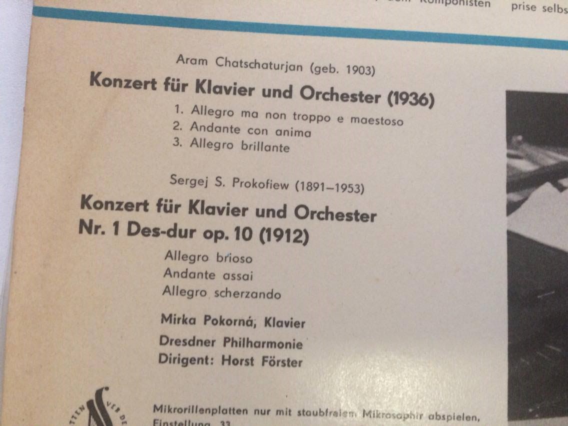 LP MIRKA POKORNÁ : KLAVIER