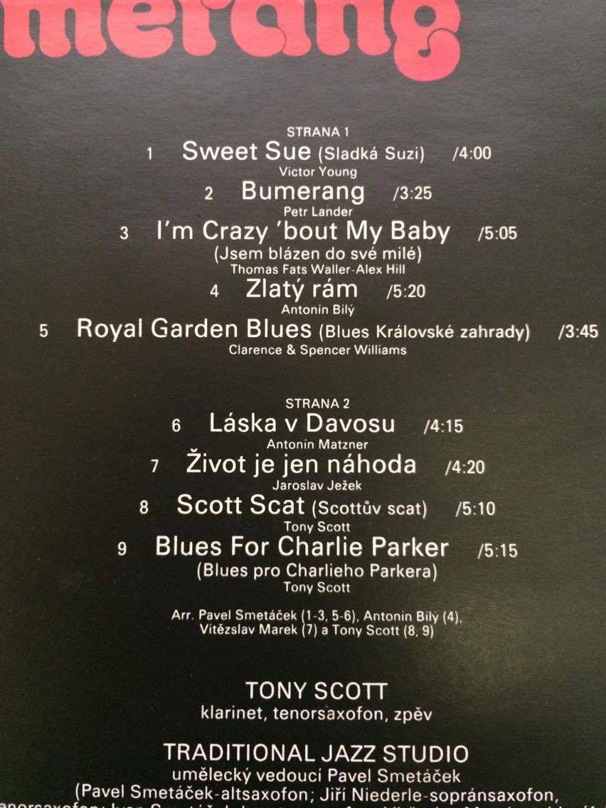 LP BUMERANG TONY SCOTT