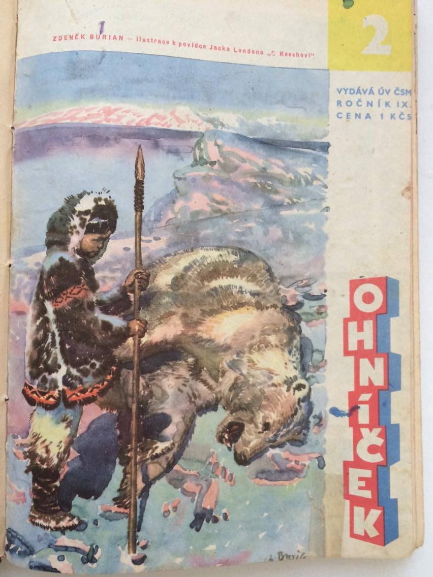 Svázaný časopis Ohníček 1960