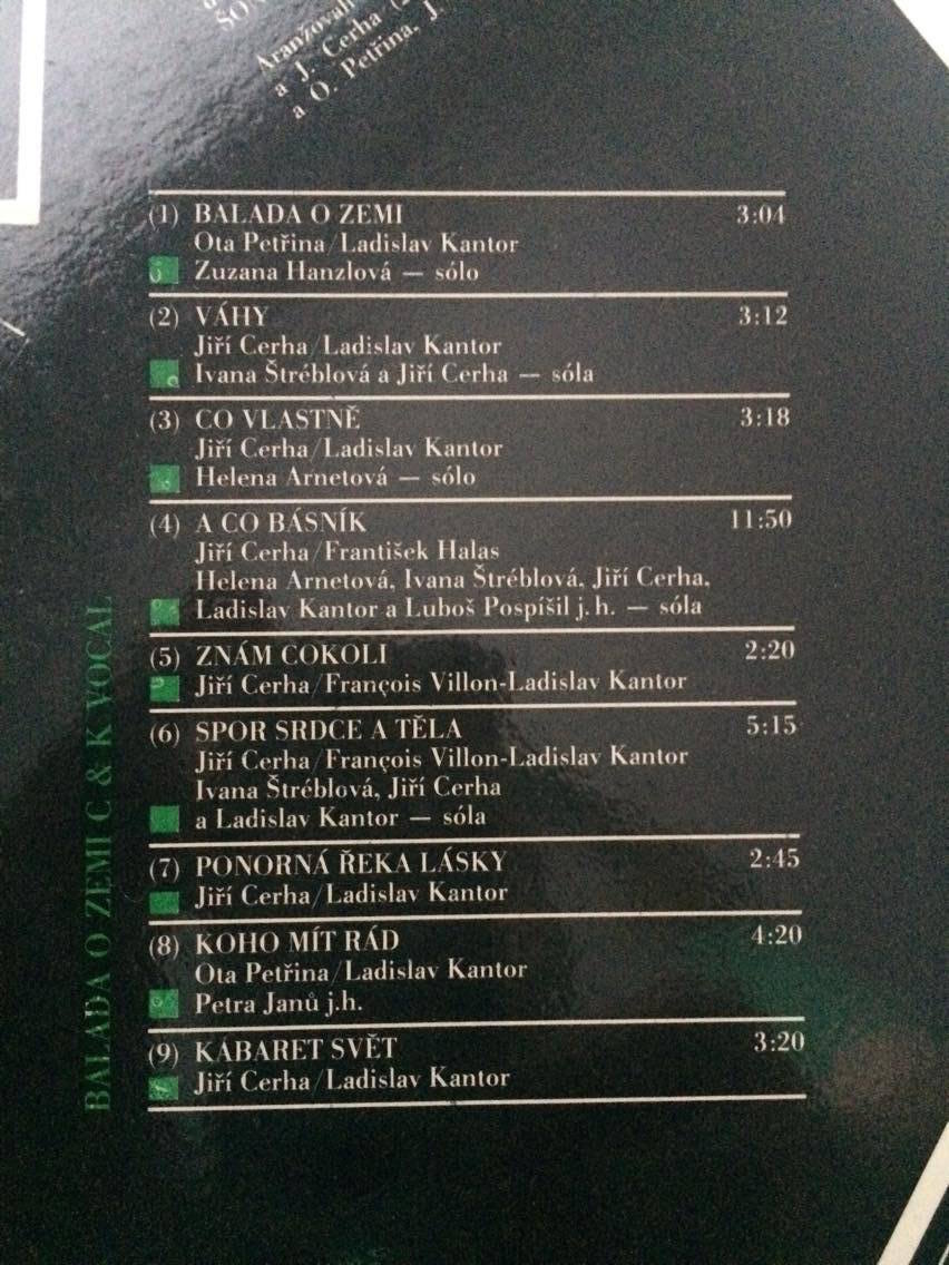 LP C&K VOCAL : BALADA O ZEMI