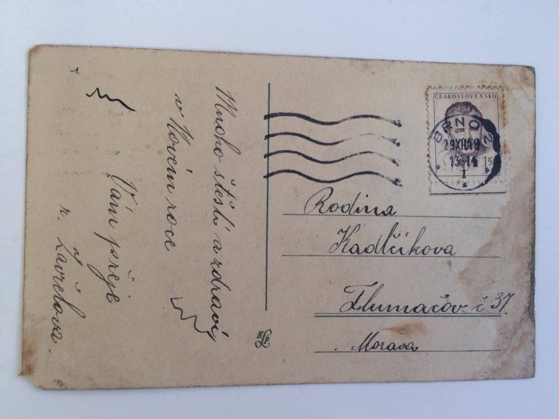 POHLEDNICE : ŠŤASTNÝ A VESELÝ NOVÝ ROK