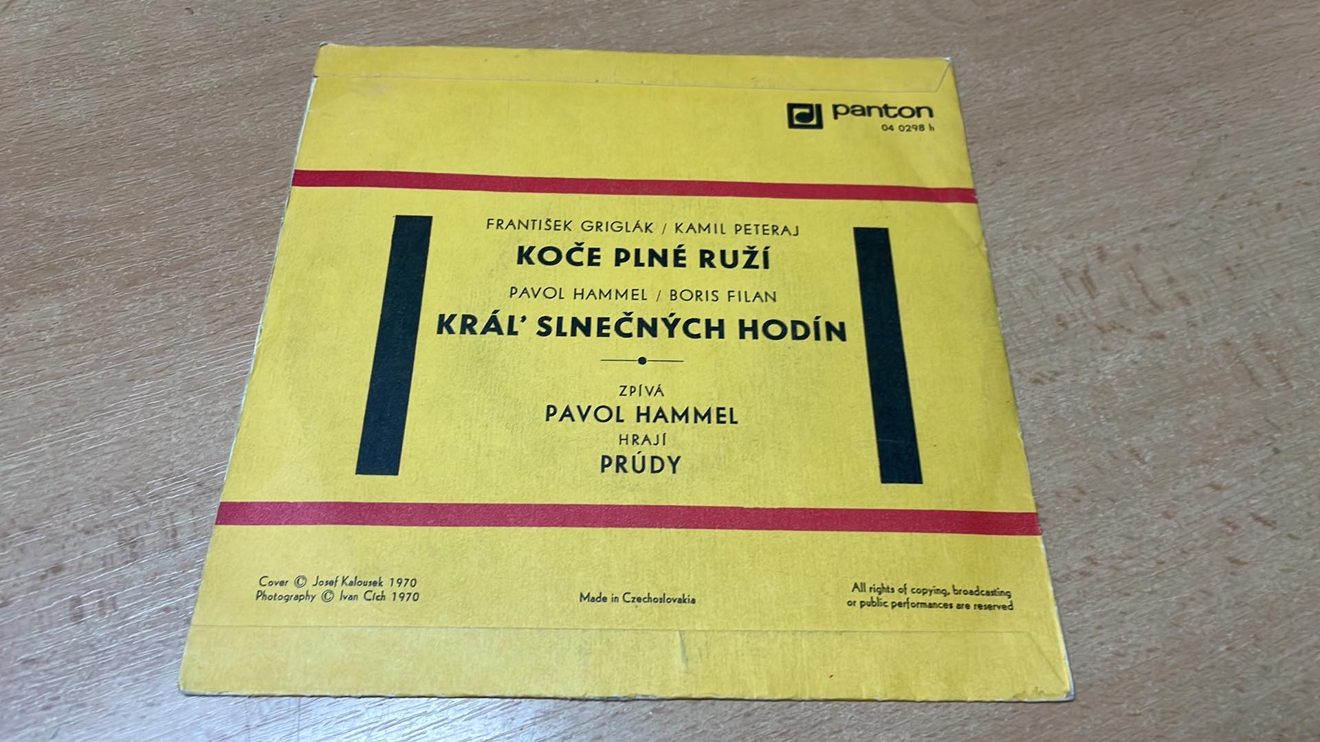 SP PAVOL HAMMEL PRÚDY : Koče plné růží / Král' slnečných hodín