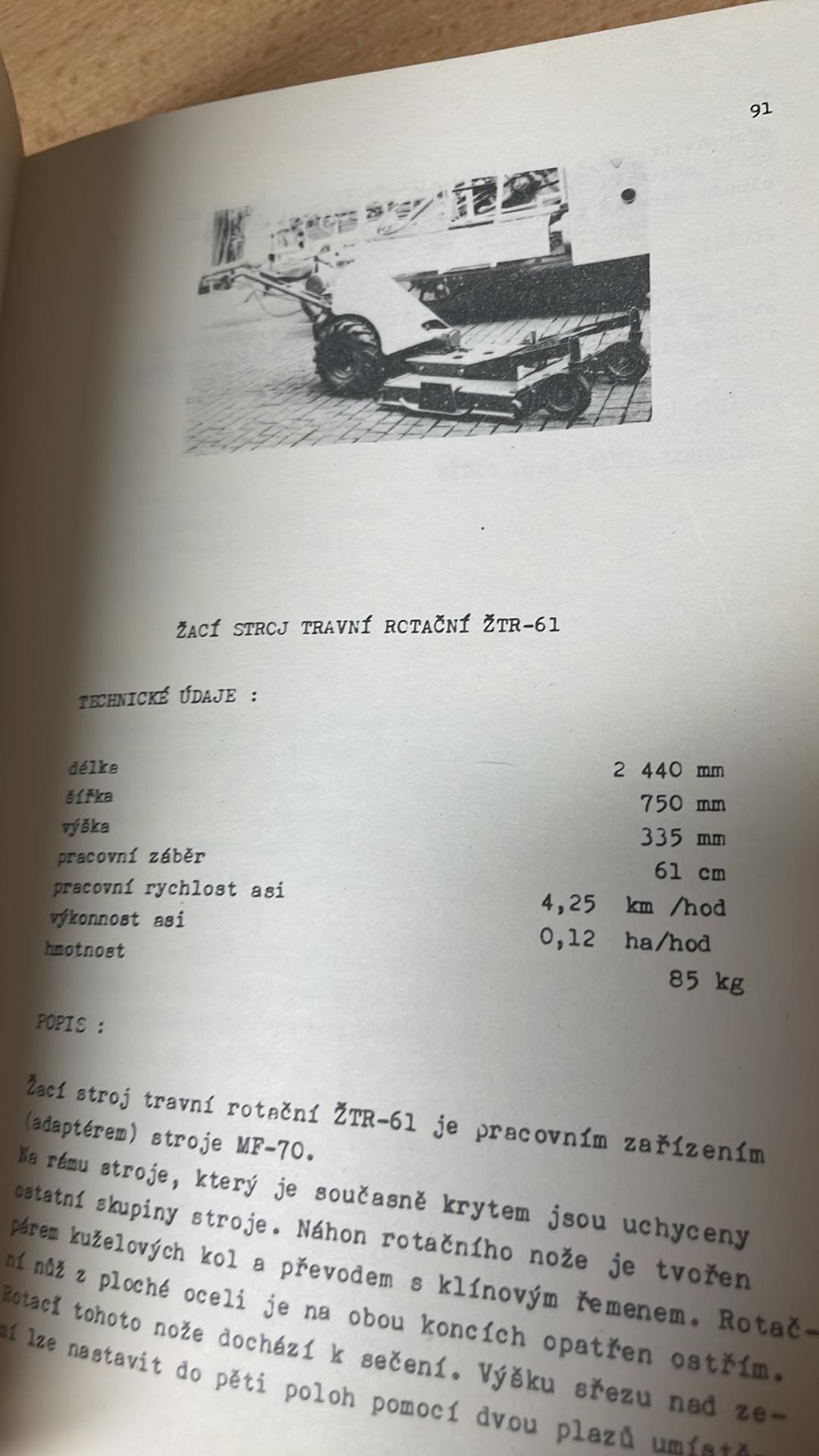 MECHANIZAČNÍCH PROSTŘEDKŮ PRO ZEMĚDĚLSKÉ ZÁVODY