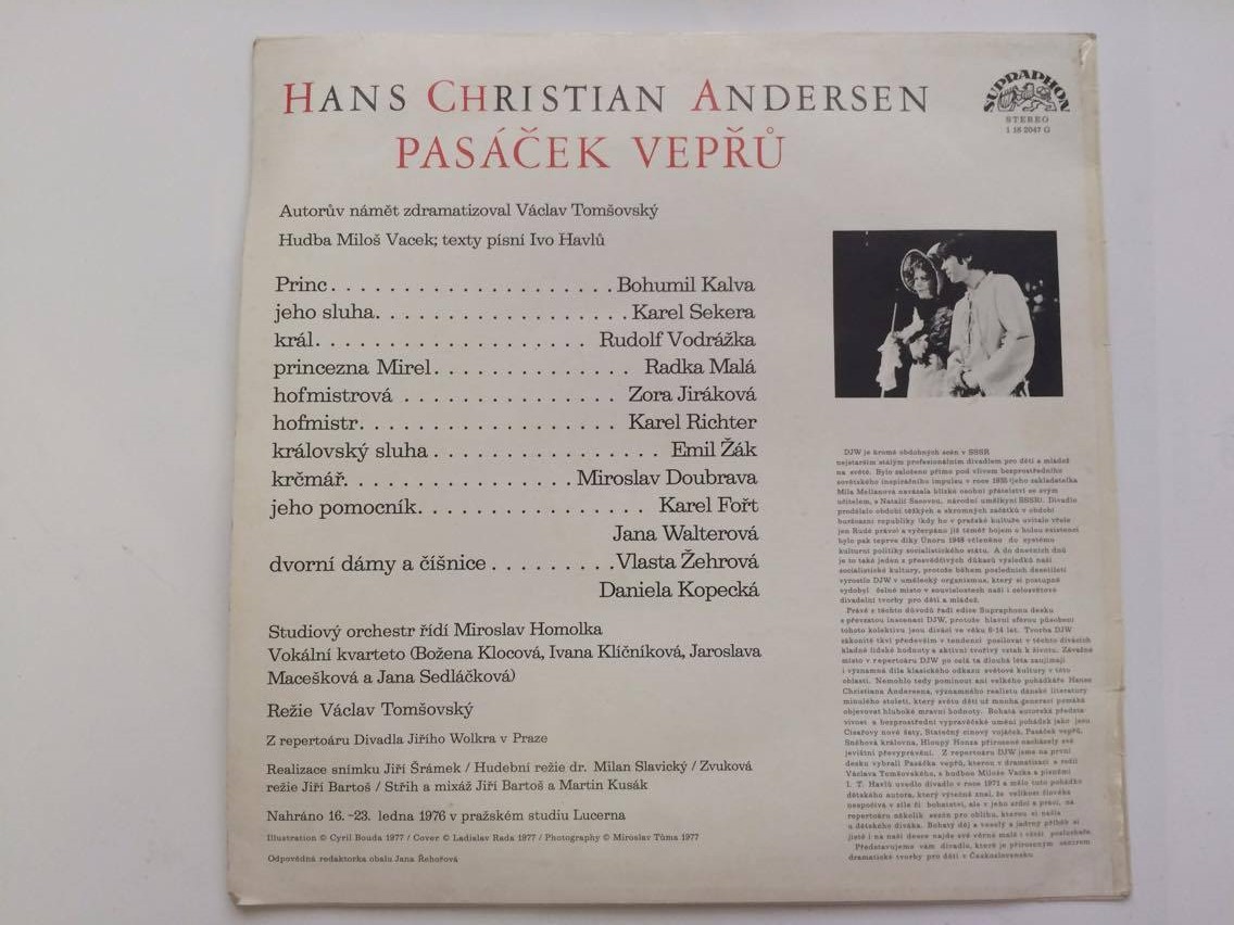 LP HANS CHRISTIAN ANDERSEN : PASÁČEK VEPŘŮ