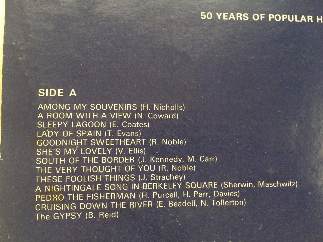LP 50 YEARS OF POPULAR HITS THE BBC PRESENTS