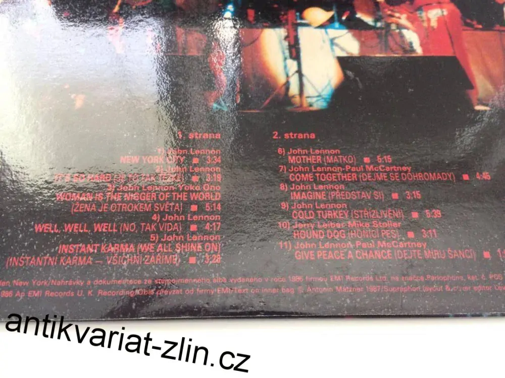 LP JOHN LENNON : LIVE IN NEW YORK CITY