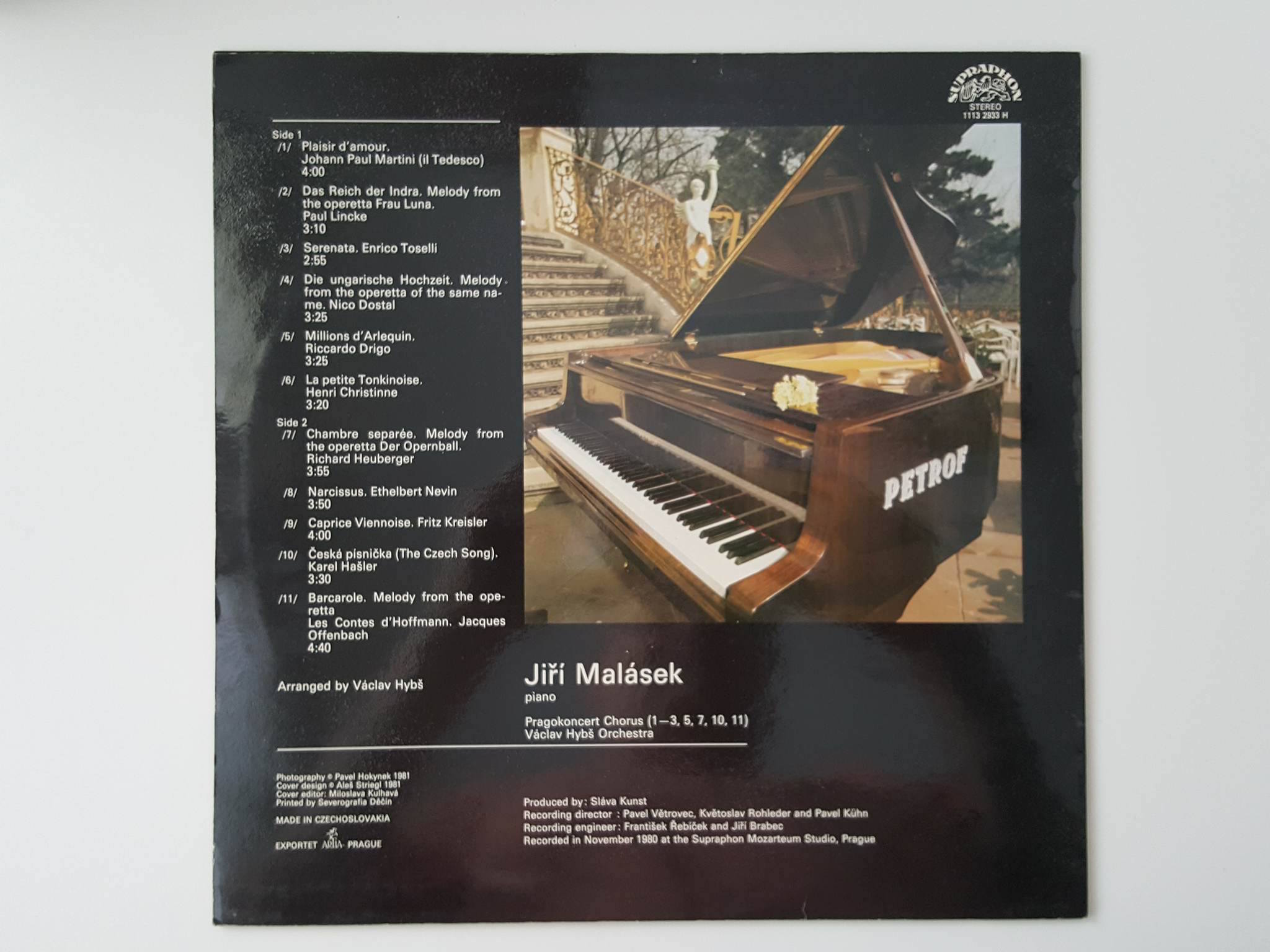 LP JIŘÍ MALÁSEK : NOSTALGICKÝ KLAVÍR