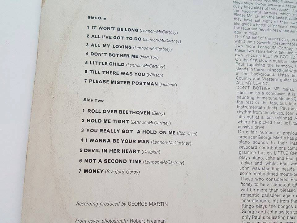 LP WITH THE BEATLES