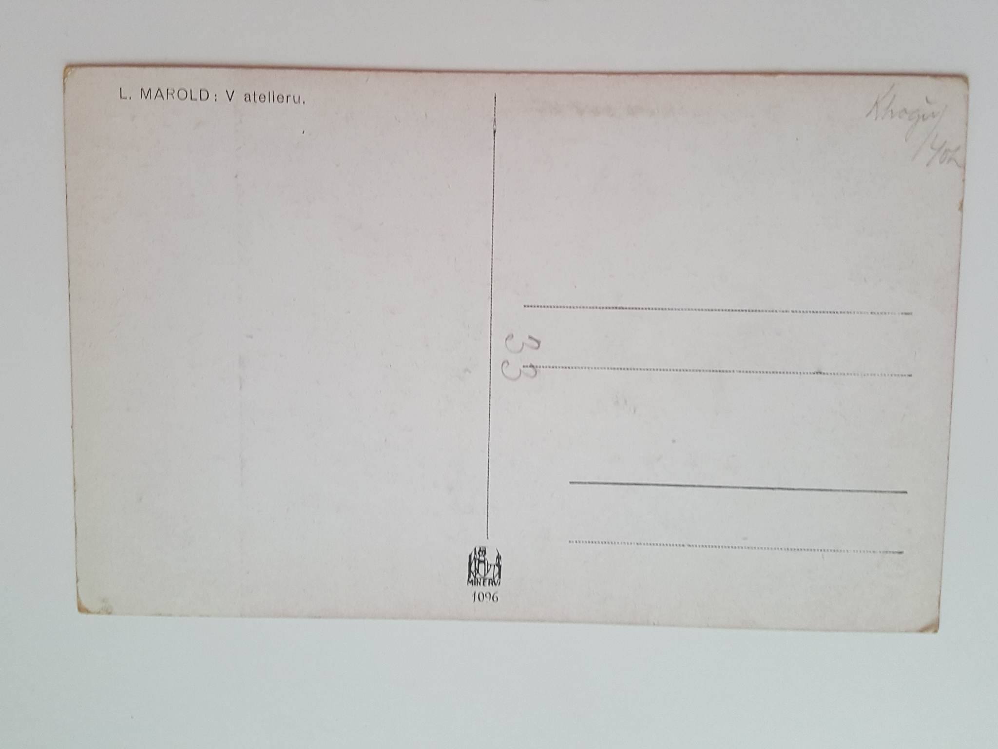 POHLEDNICE - L. MAROLD V ATELIERU