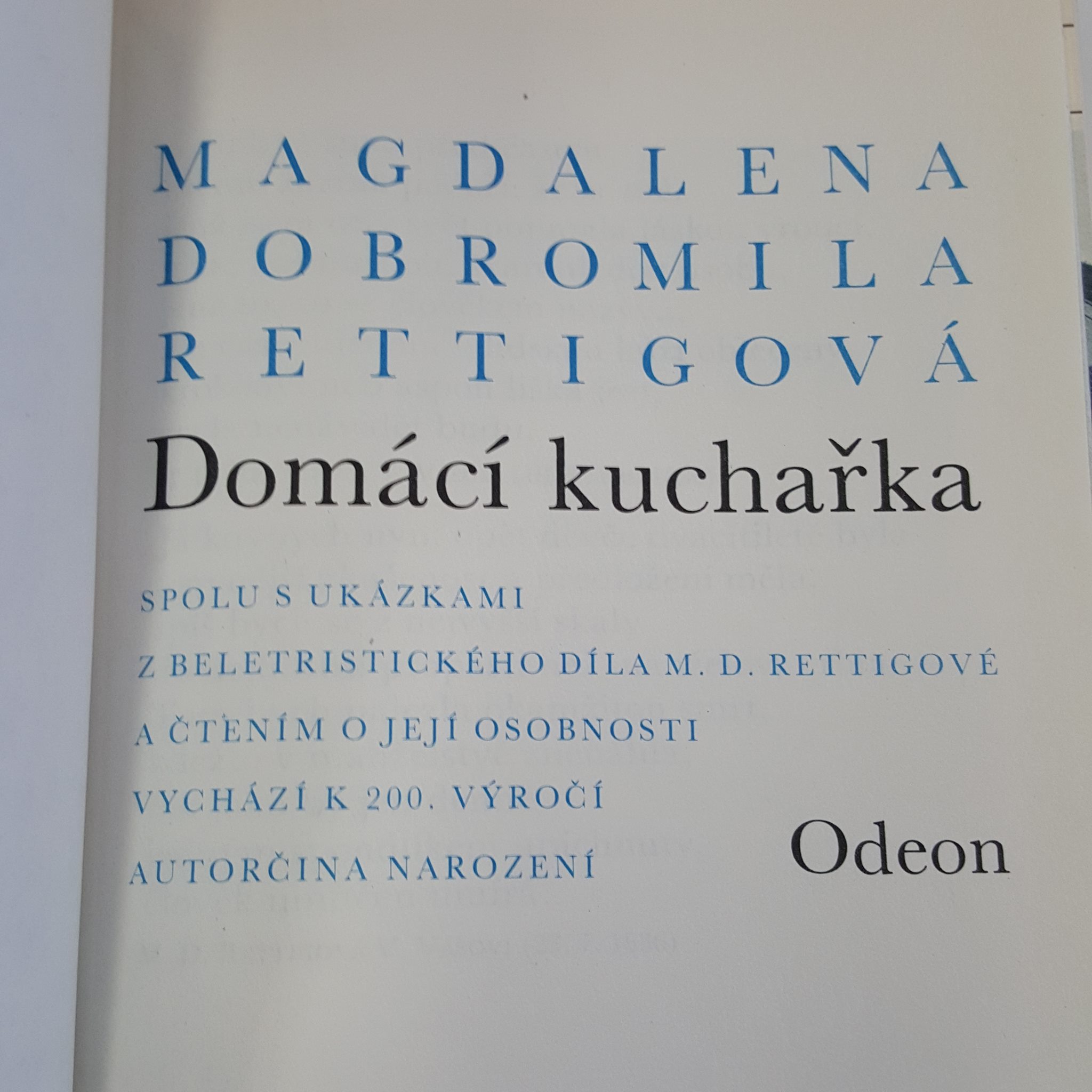 Magdaléna Dobromila Rettigová - DOMÁCÍ KUCHAŘKA