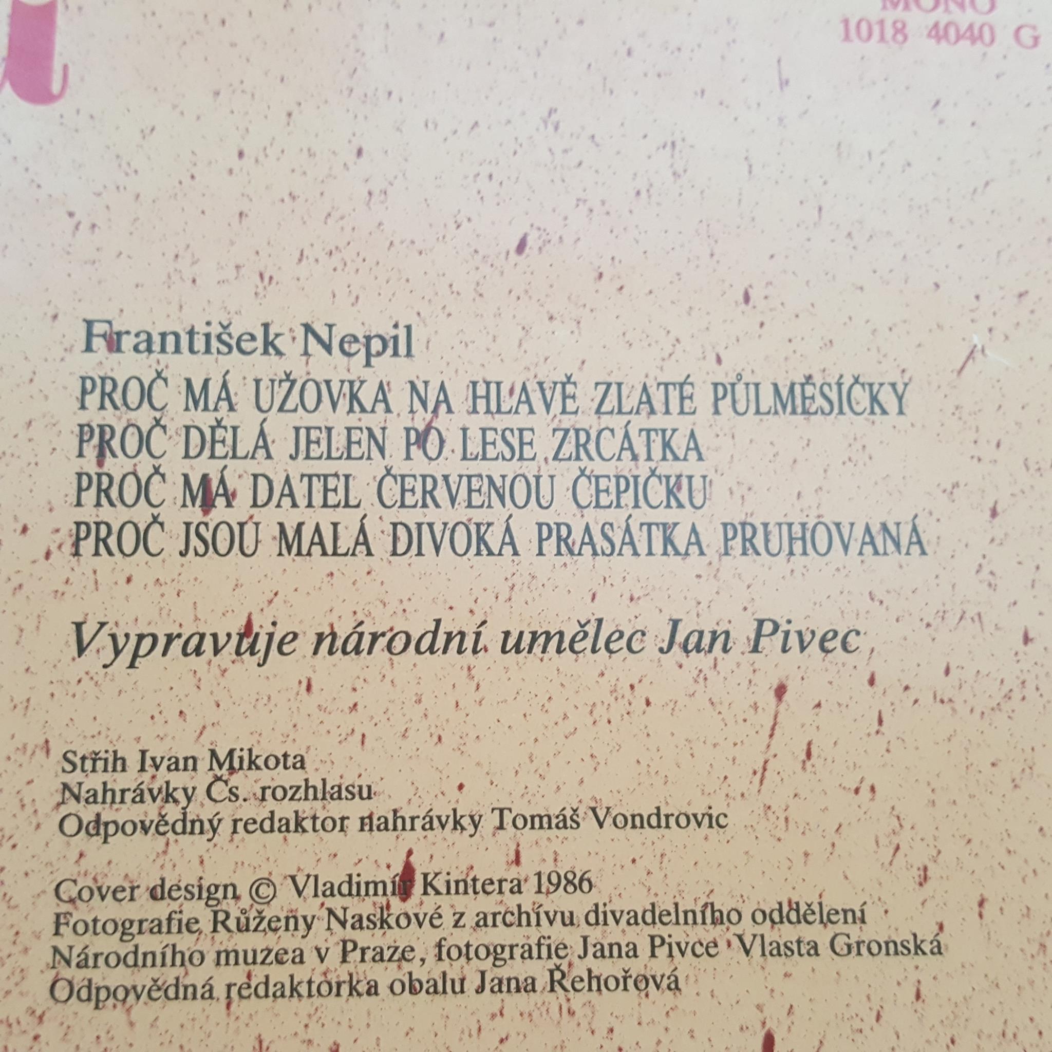 LP POHÁDKY S RŮŽENOU NASKOVOU A JANEM PIVCEM