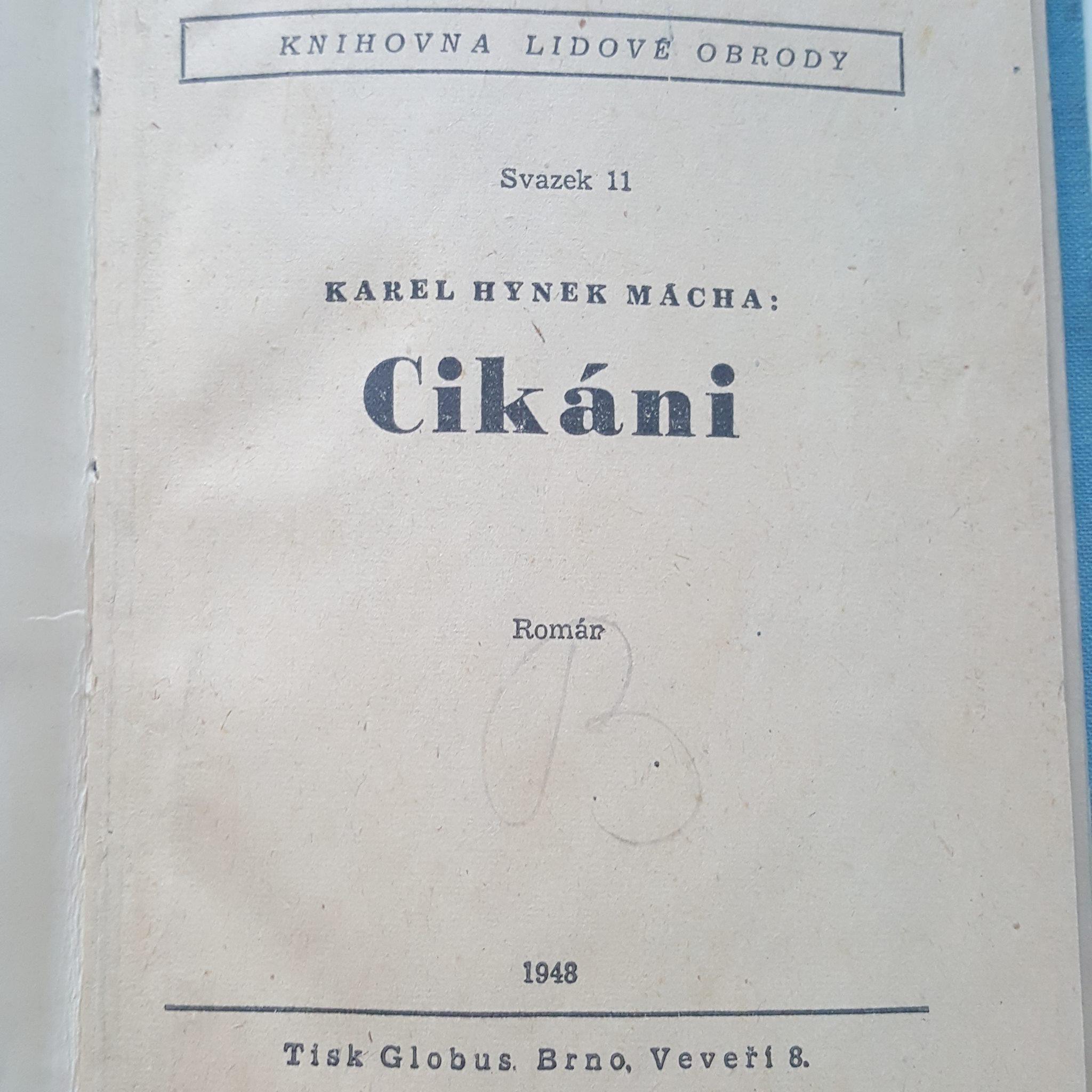 KAREL HYNEK MÁCHA - CIKÁNI