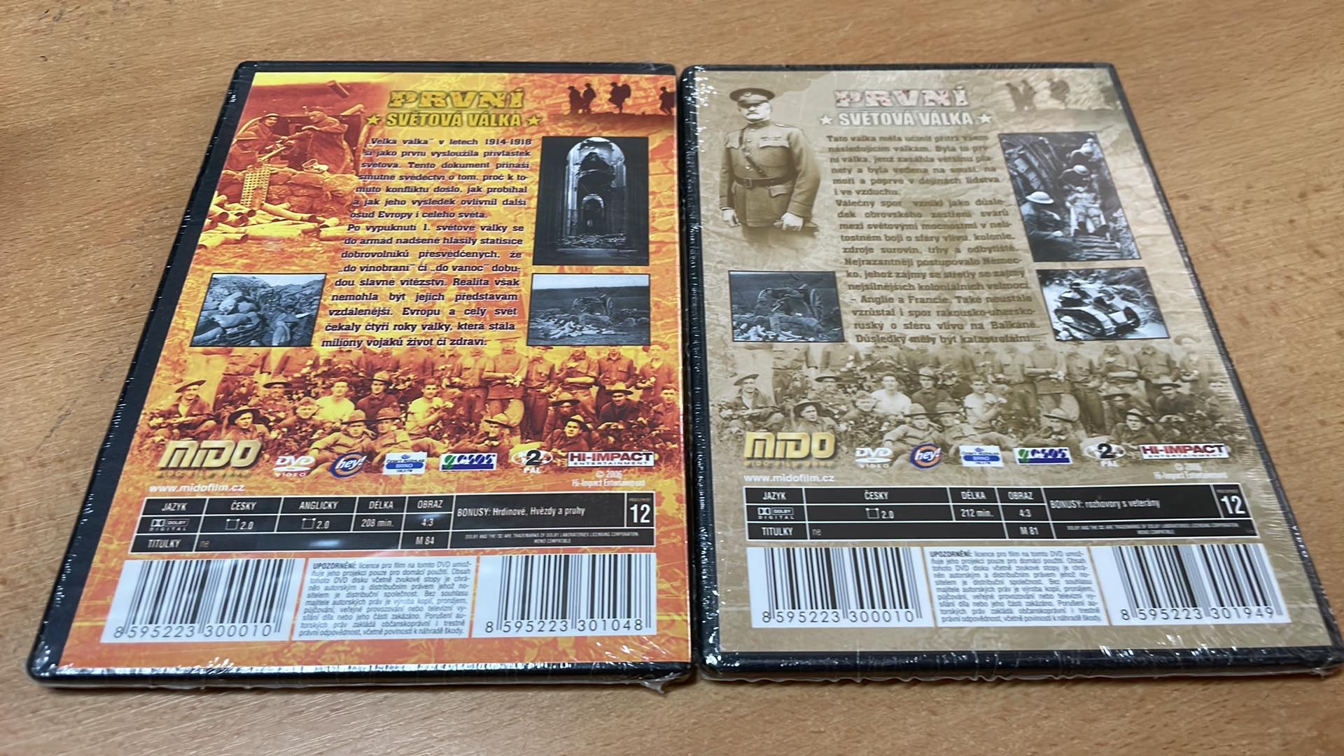 DVD PRVNÍ SVĚTOVÁ