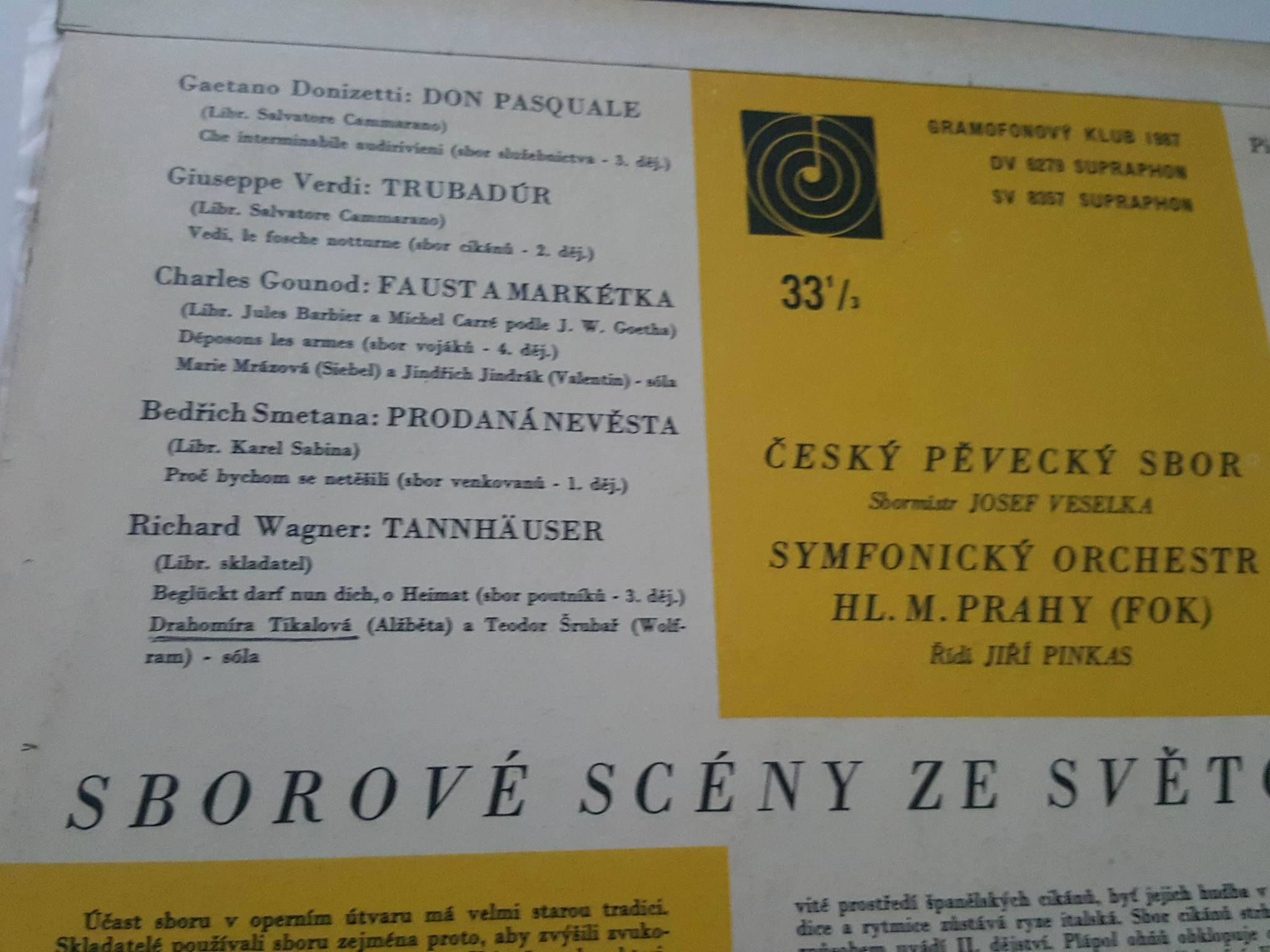 LP SBOROVÉ SCÉNY ZE SVĚTOVÝCH OPER