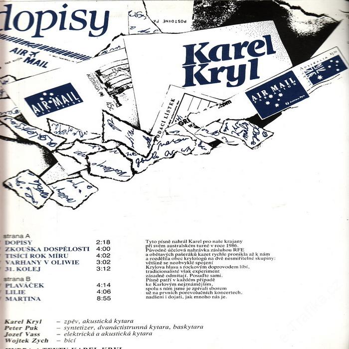 LP Karel Kryl - Dopisy