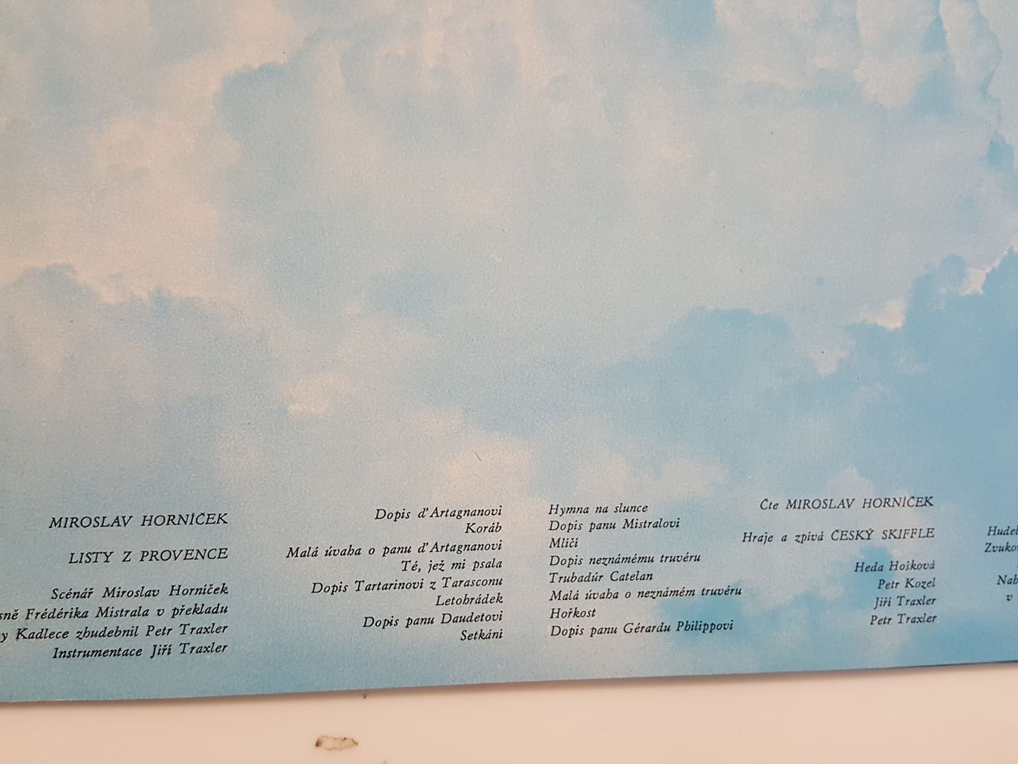 LP MIROSLAV HORNÍČEK LISTY Z PROVENCE