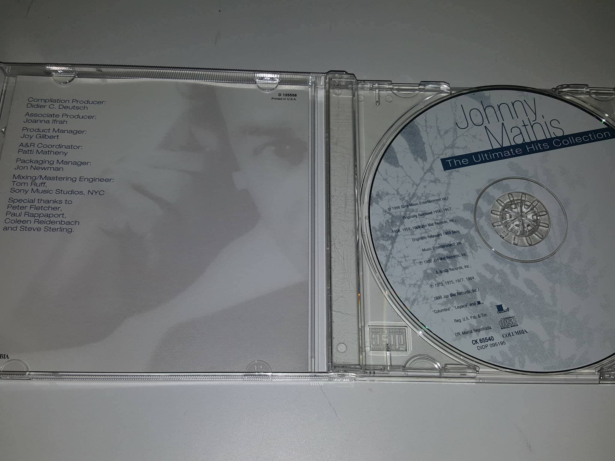 CD JOHNY MATHIS - THE ULTIMATE HITS COLLECTION