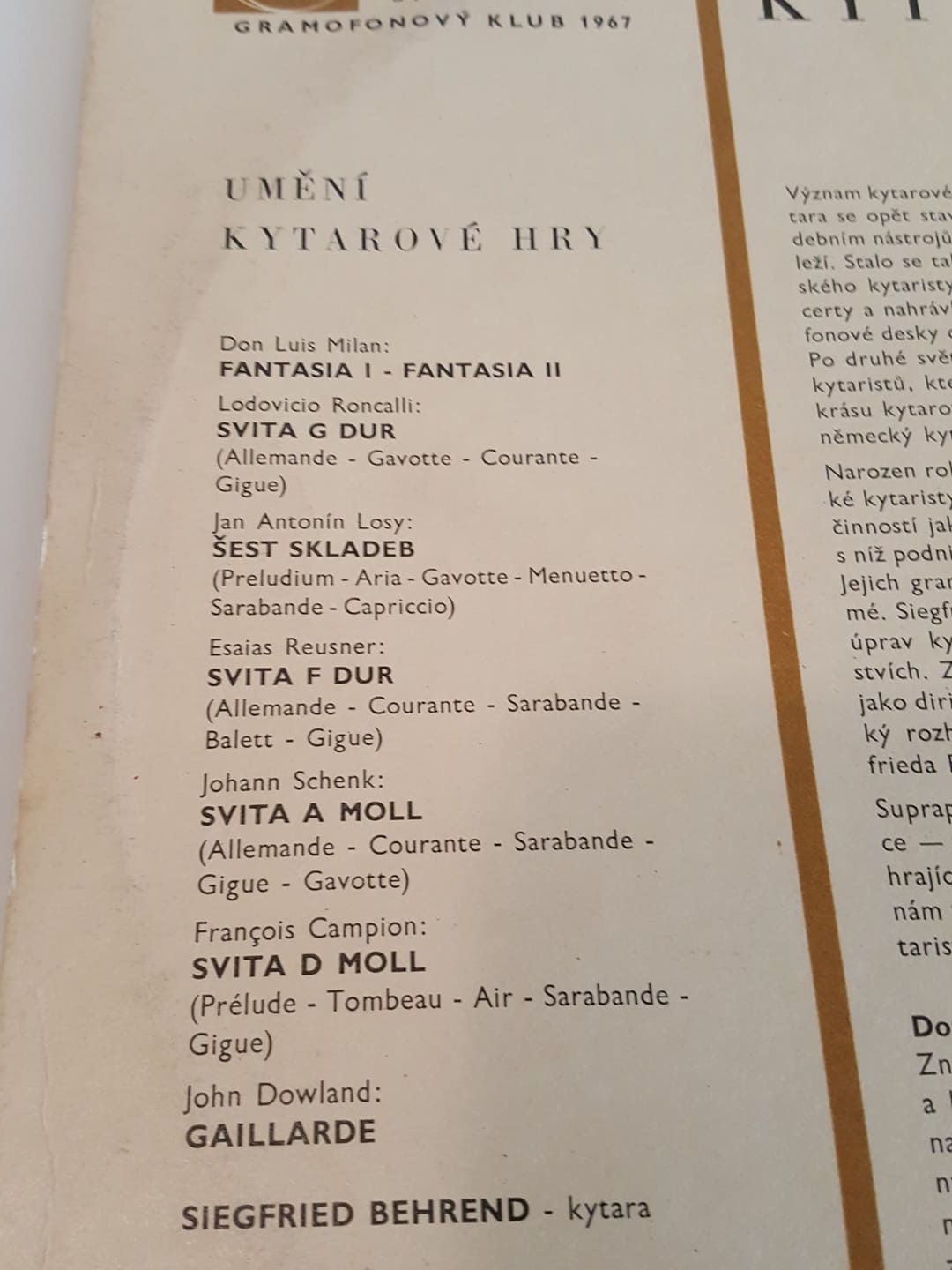 LP UMĚNÍ KYTAROVÉ HRY