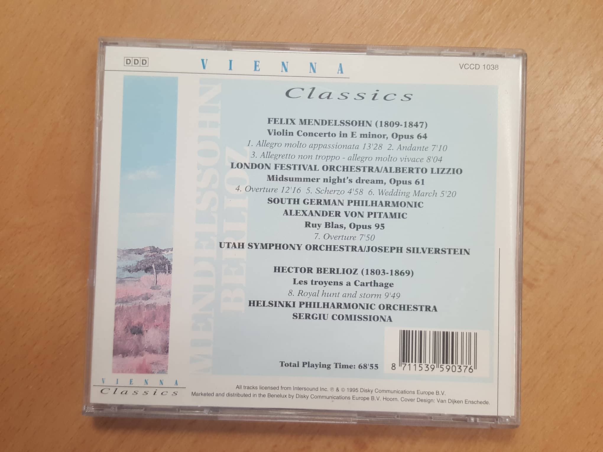 CD MENDELSSOHN VERLIOZ