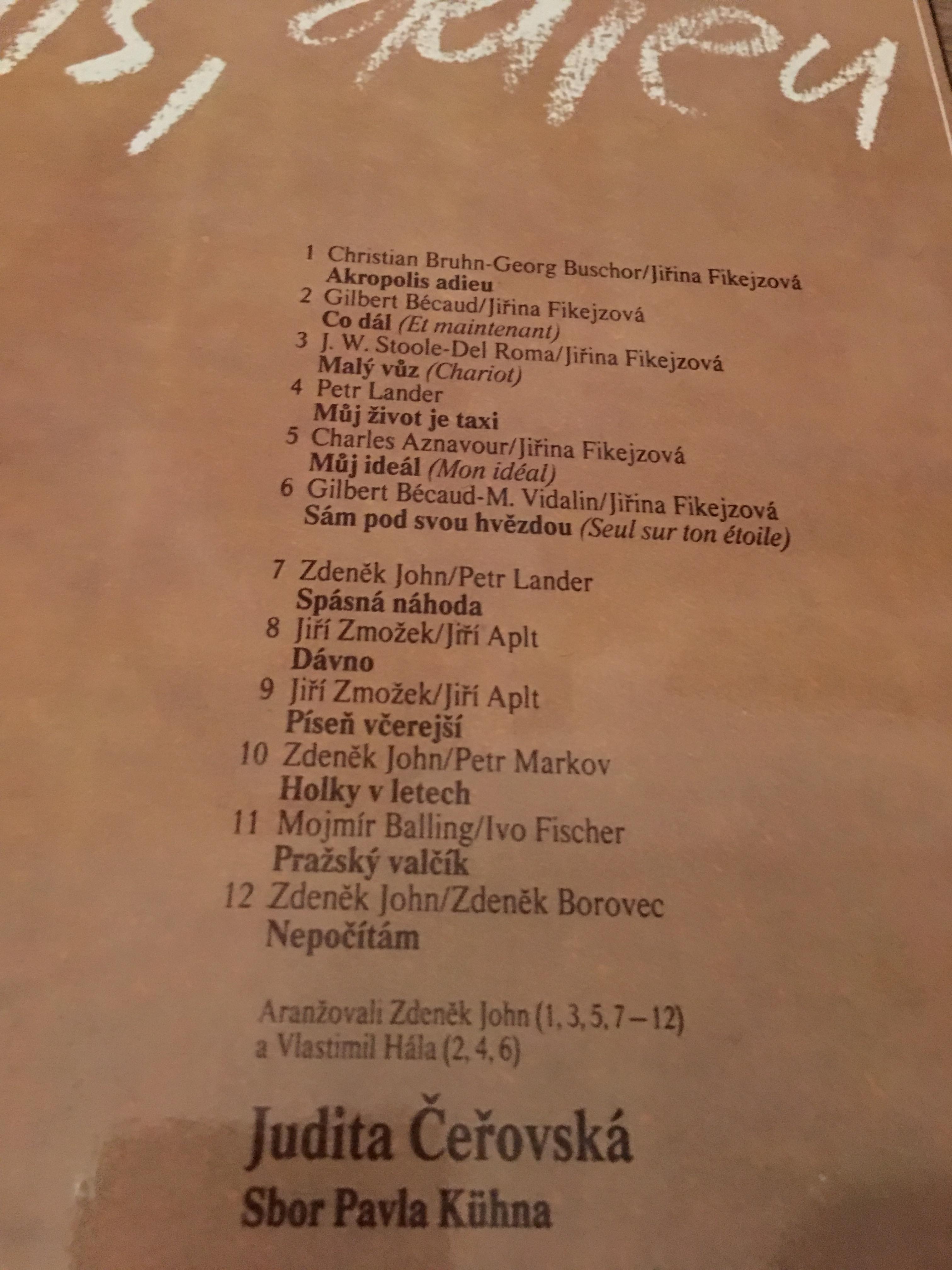 LP JUDITA ČEŘOVSKÁ - AKROPOLIS ADIEU
