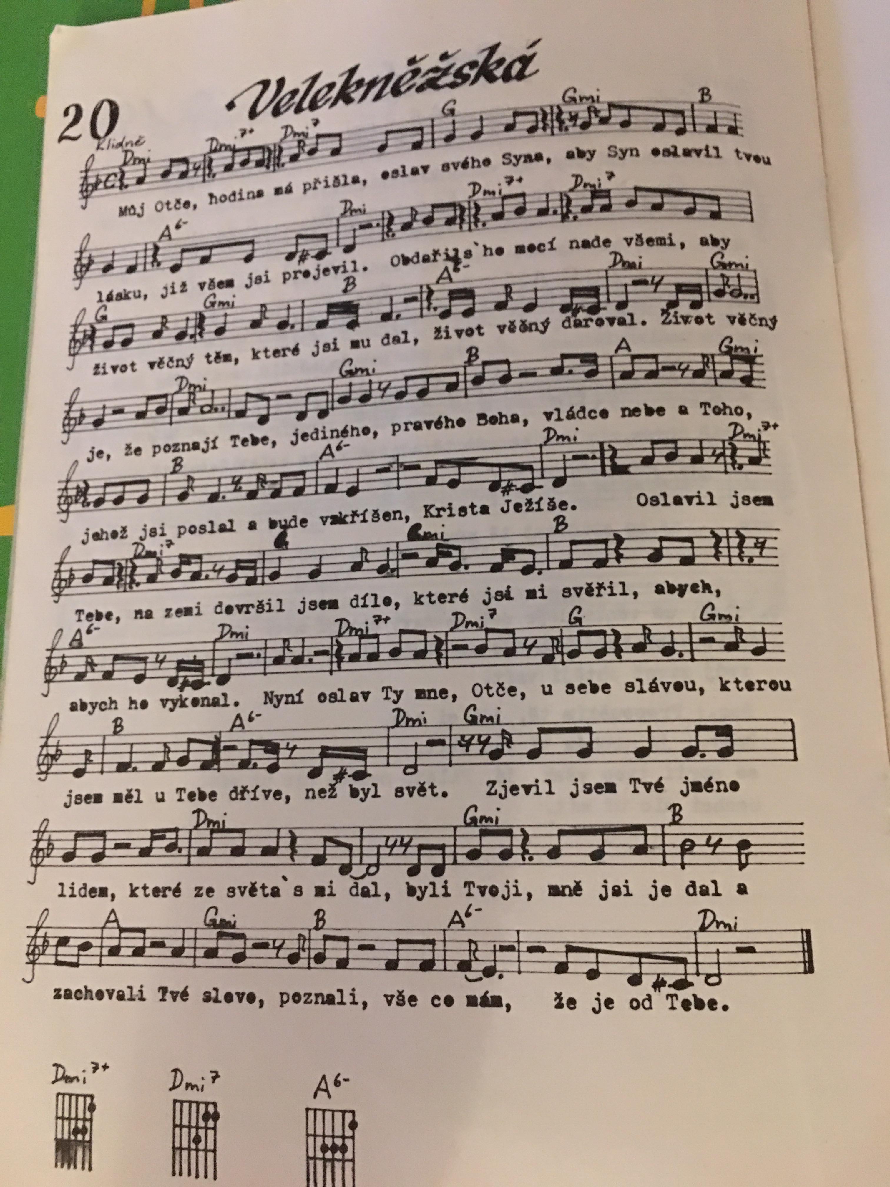 NÁBOŽENSKÝ ZPĚVNÍK