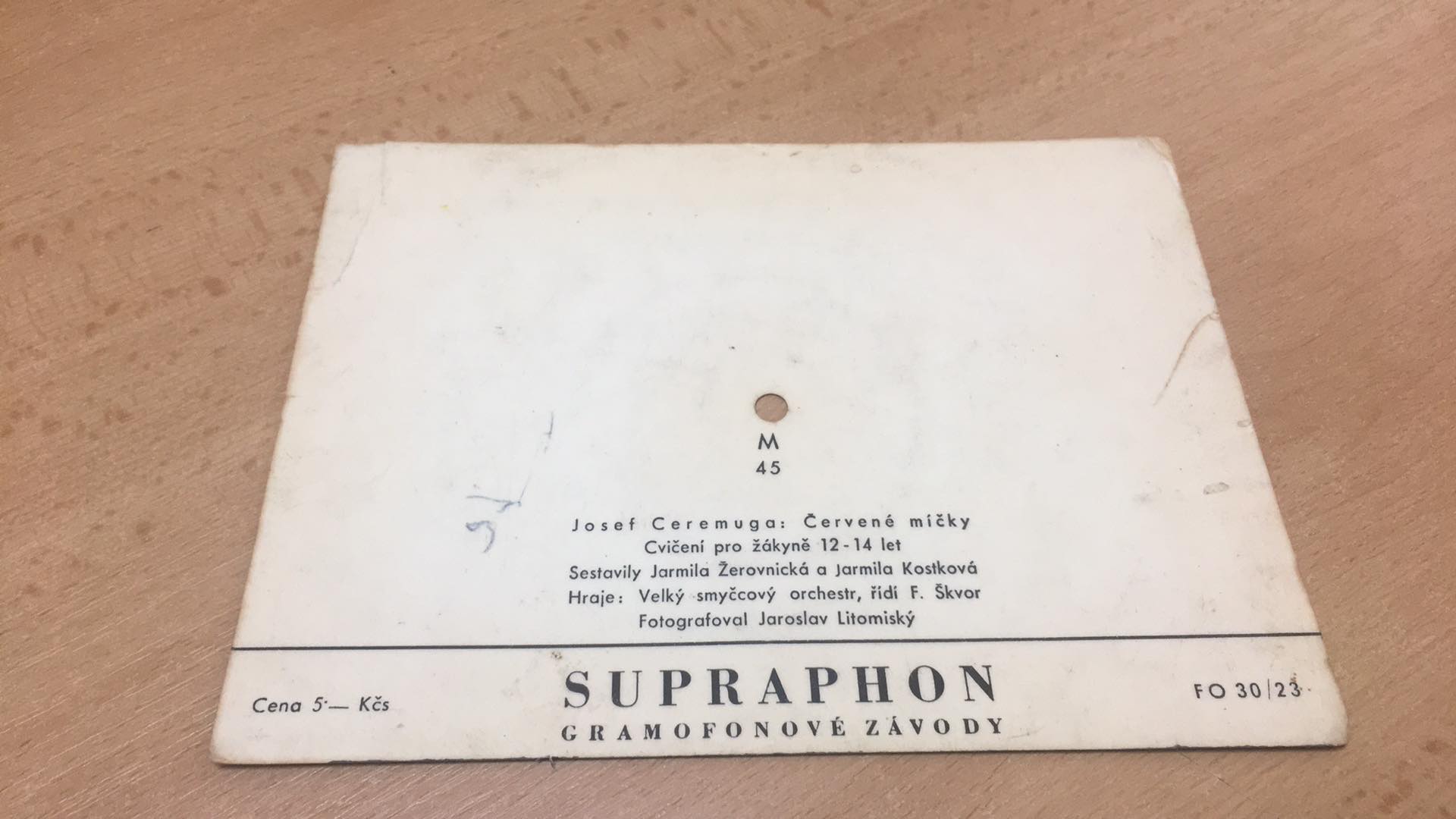 HRACÍ POHLEDNICE JOSEF CEREMUGO - ČERVENÉ MÍČKY