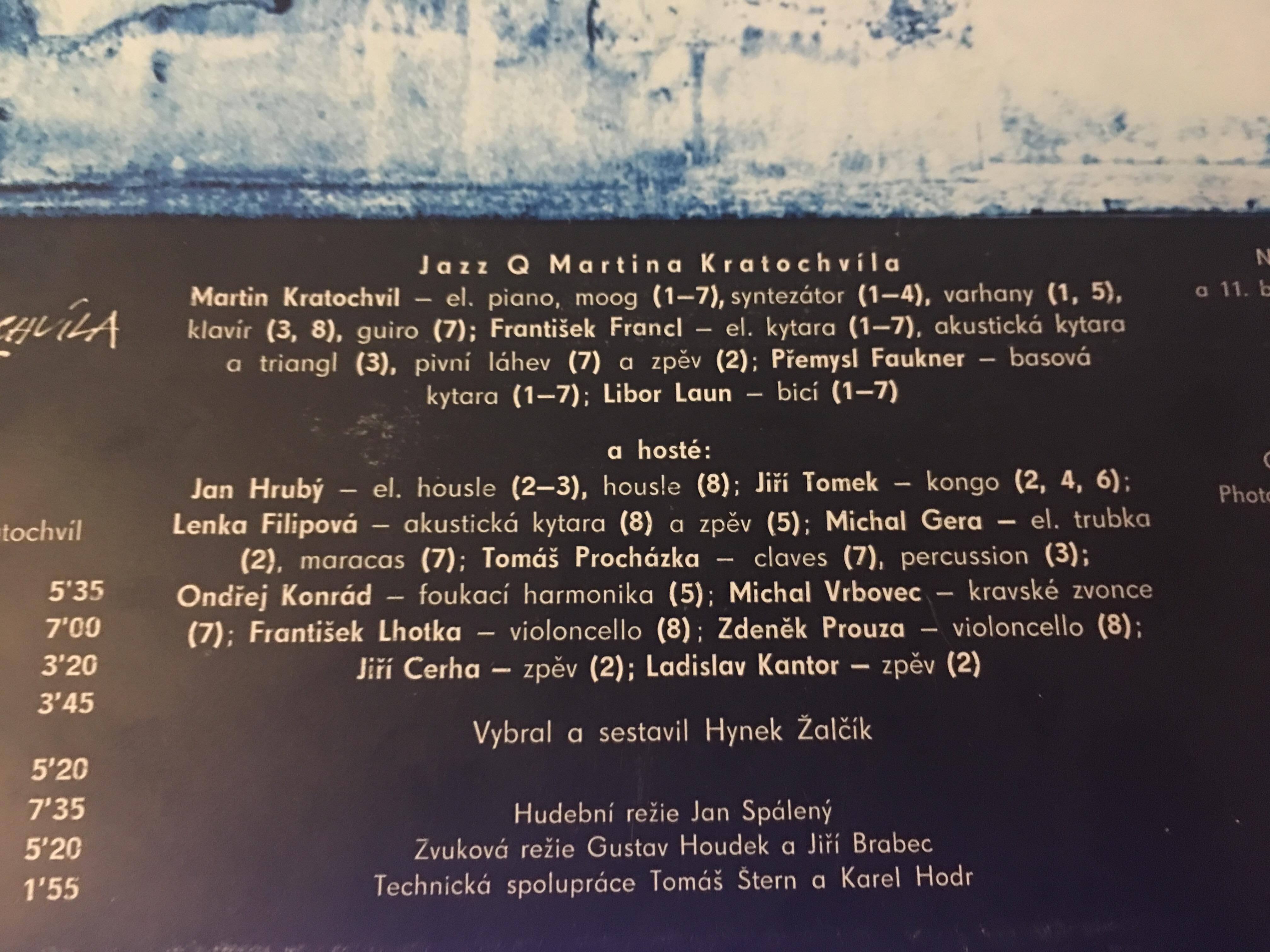 LP JAZZ Q MARTINA KRATOCHVÍLA - ELEGIE