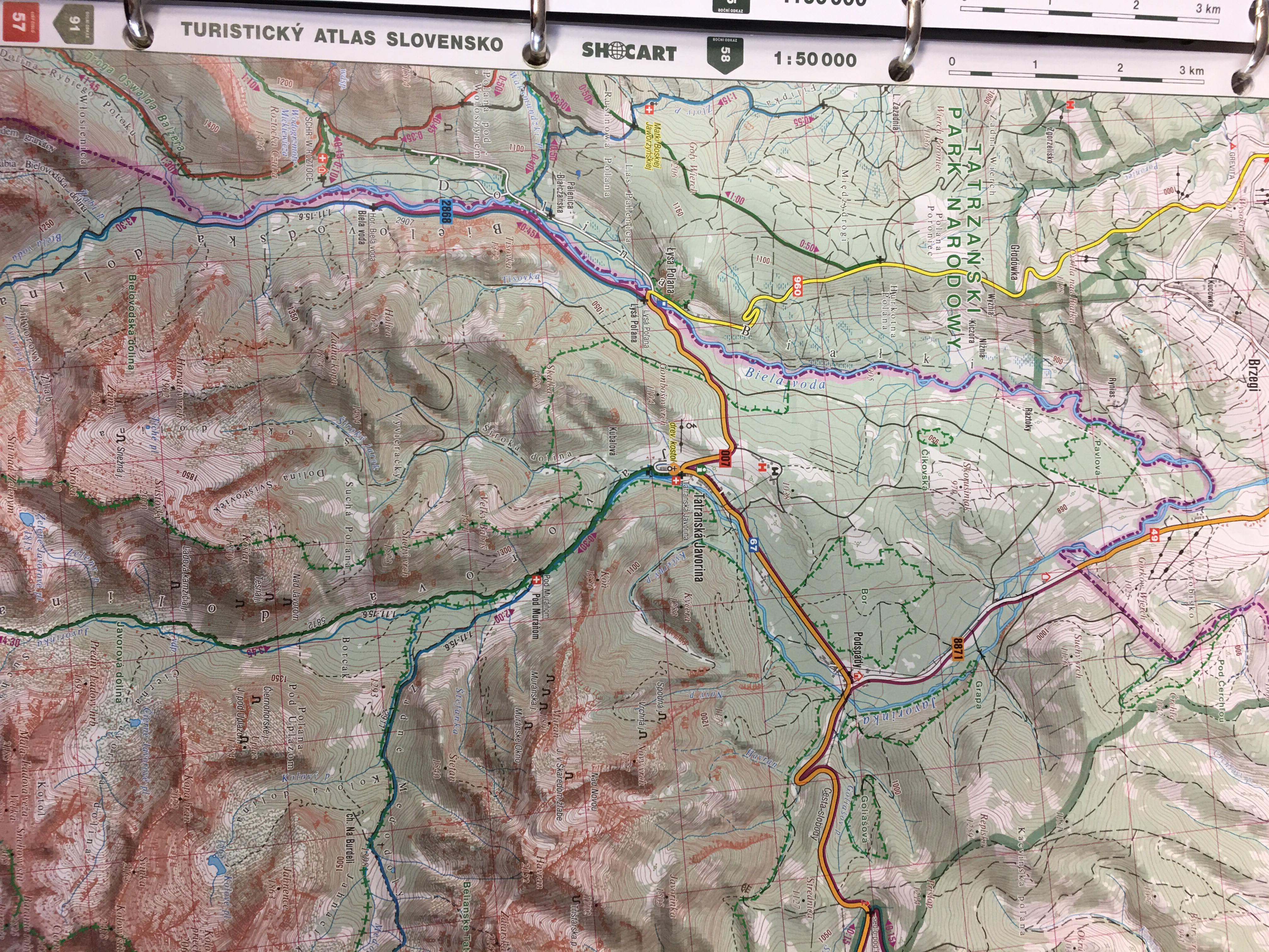 TURISTICKÝ ATLAS SLOVENSKO 1 : 50 000