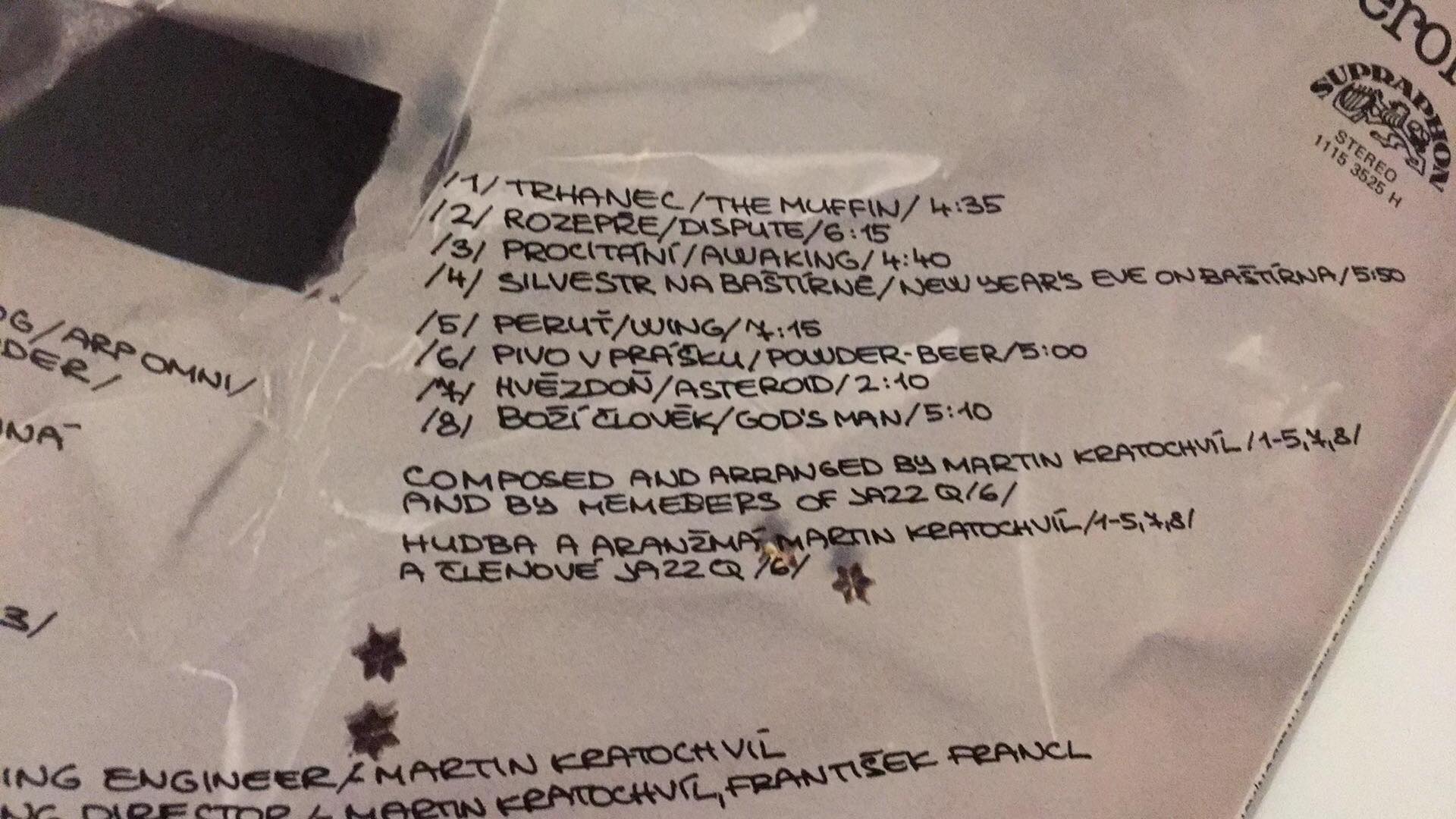 LP MARTIN KRATOCHVÍL & JAZZ Q HVĚZDOŇ / ASTEROID