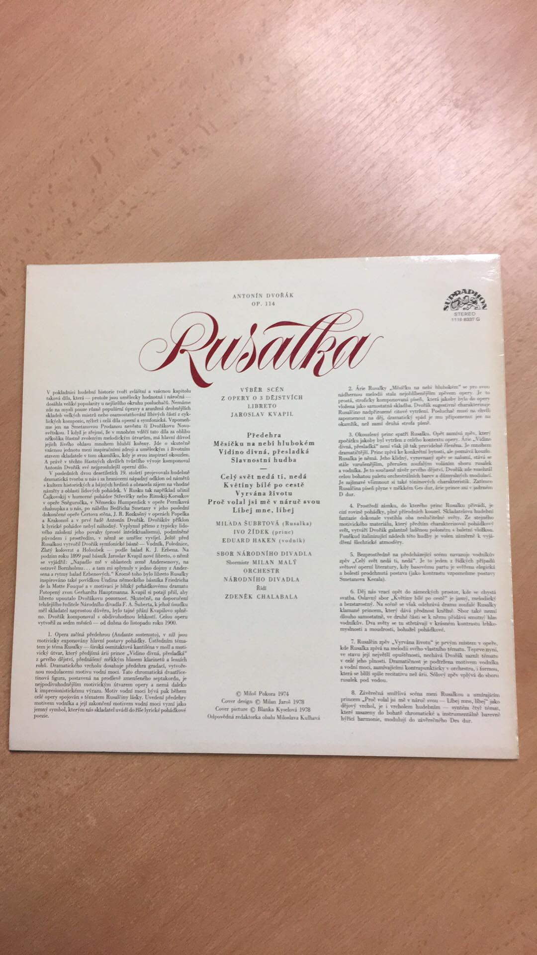 LP ANTONÍN DVOŘÁK - RUSALKA