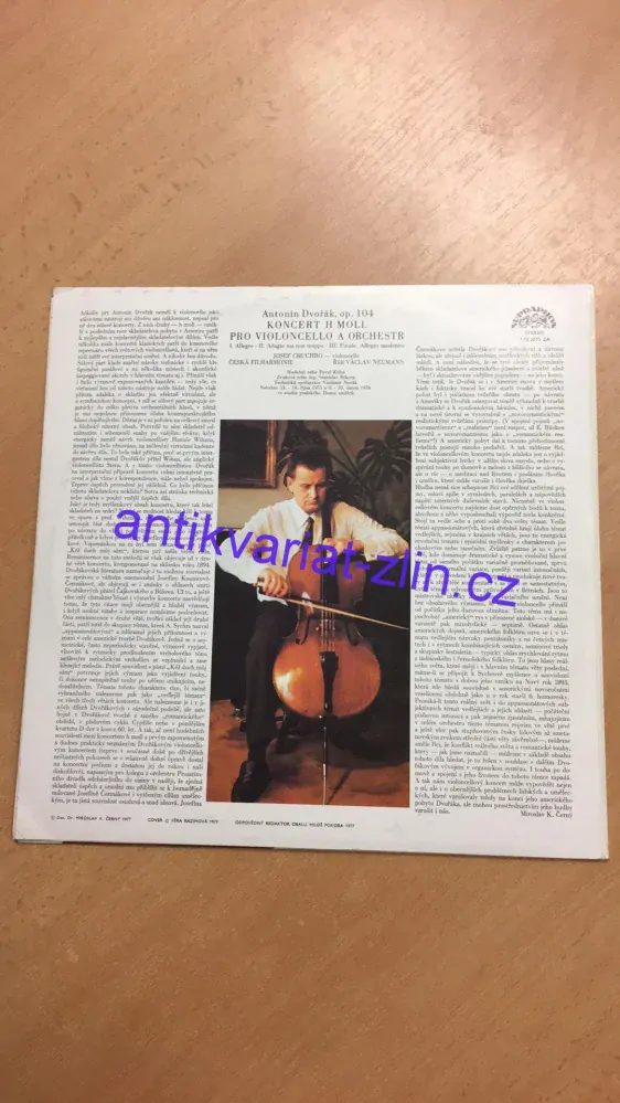 LP ANTONÍN DVOŘÁK KONCERT Č. 2 H MOLL PRO VIOLONCELLO A ORCHESTR